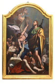 San Rocco soccorre gli appestati — dopo il restauro